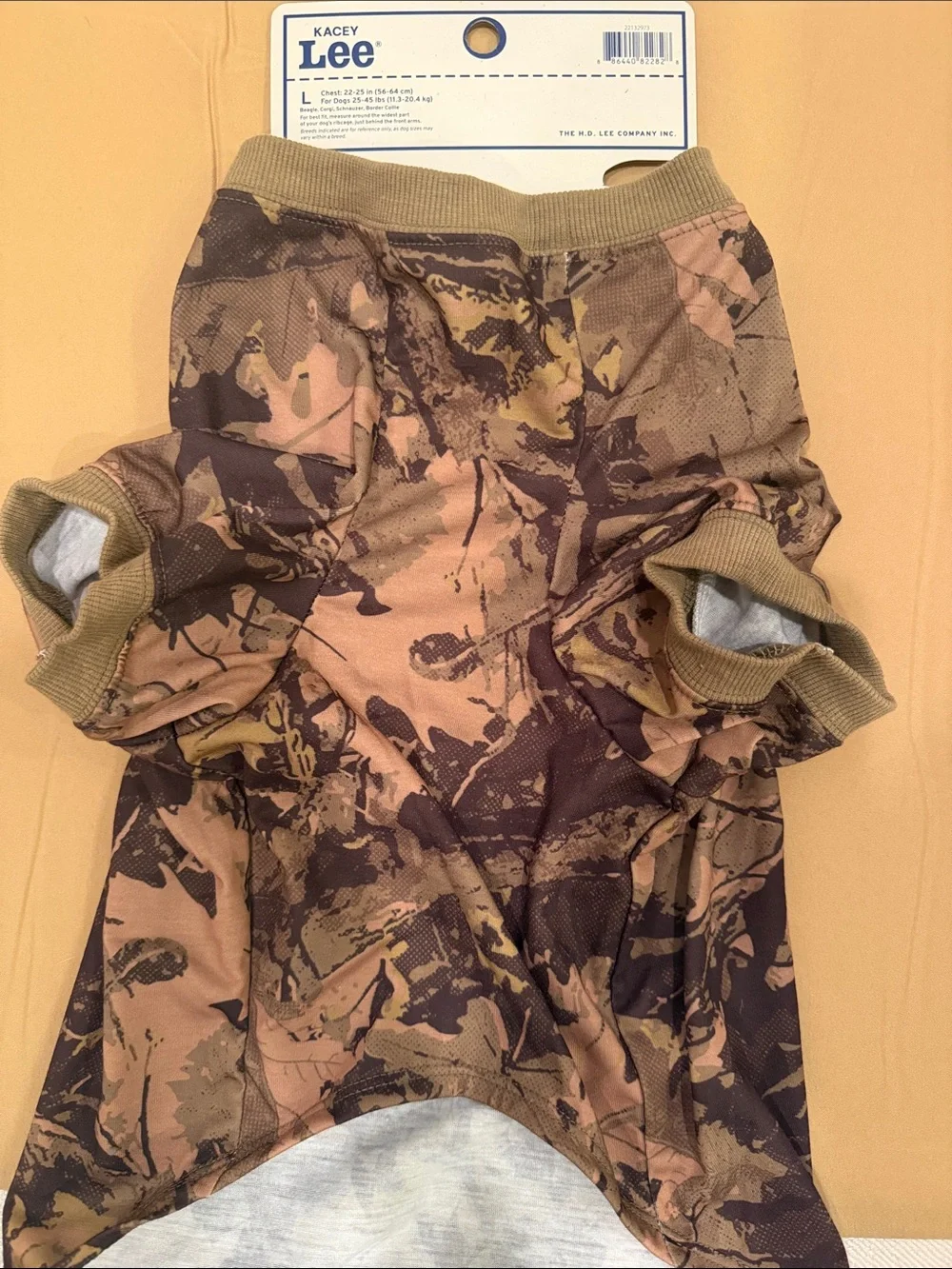 Kacey Lee Brown Camo 'Y'ALL' Dog Tee Size LARGE